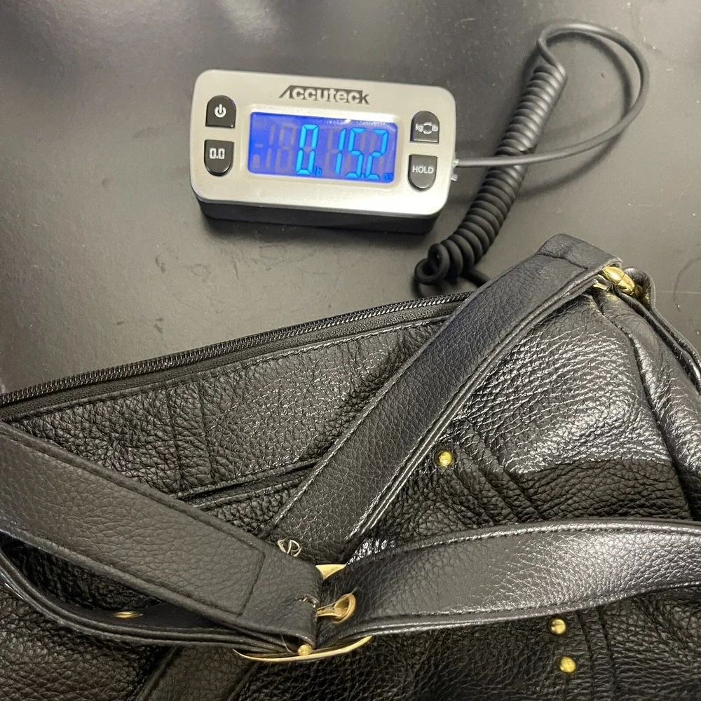 Stone &‎ Co Leather Crossbody Purse Bag Black Soft Adjustable Strap 11x7x3